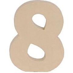 Chiffre 8 kraft 20cm - Kraft