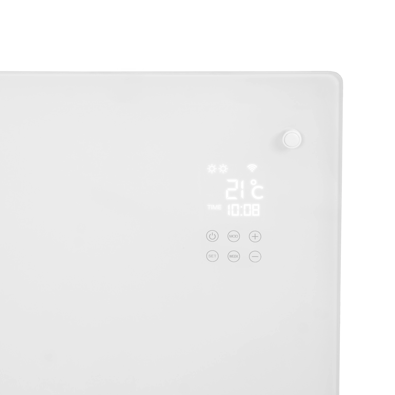 EUROM Alutherm Verre 1500 Wi-Fi Convectorkachel - 1500W - 60m3