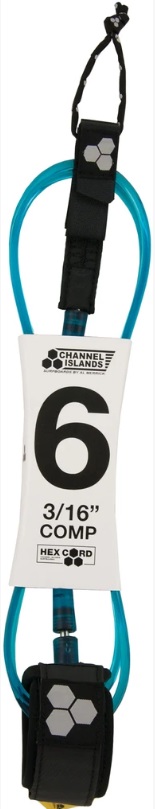 Channel Islands CI Comp Leash 6'0 - Hex Cord - 3/16