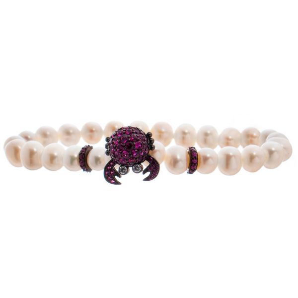Lancaster Pulseira Mulher JLA-BR-CRAB-5-WH Roxo Branco Prata Esterlina 16 mm - S0361215
