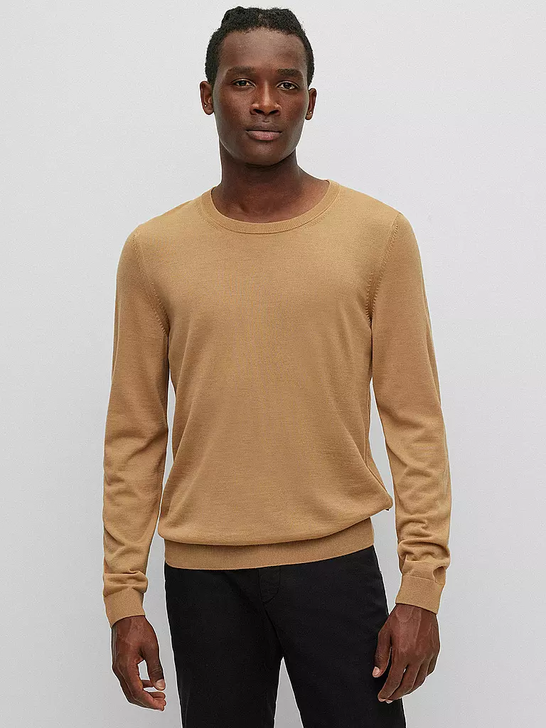 BOSS Pullover Slim Fit LENO-P camel
