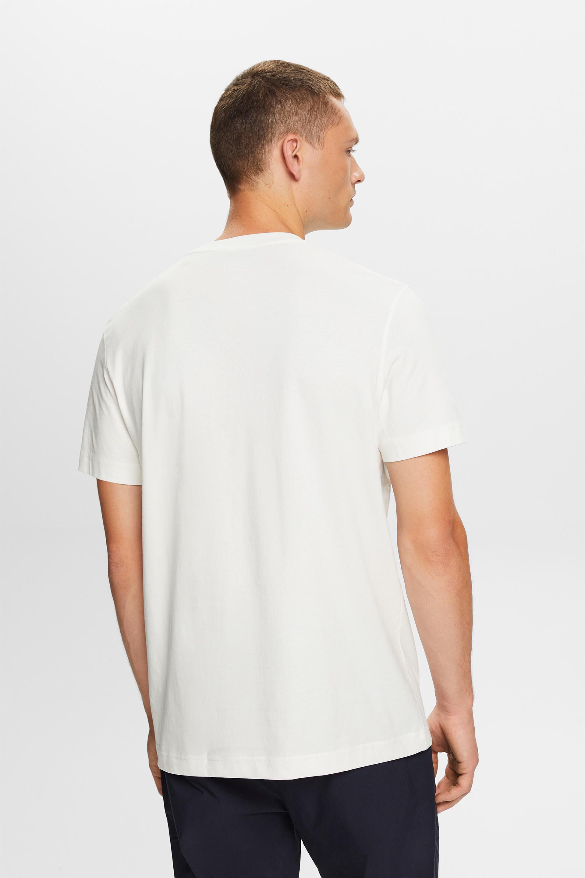 T-shirt à imprimé sur le devant, 100 % coton