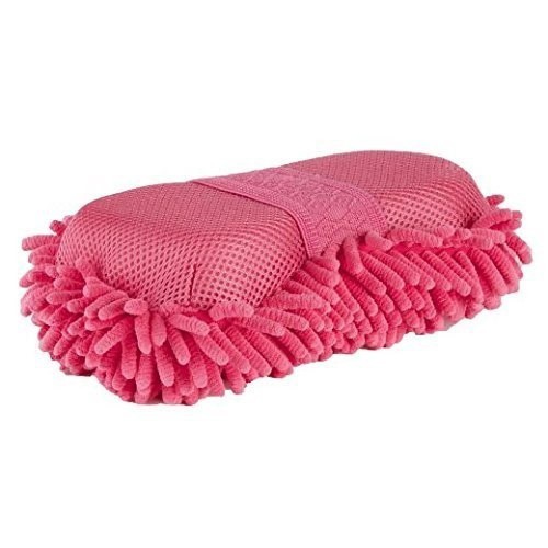 Esponja de limpeza de microfibra rosa para cavalos