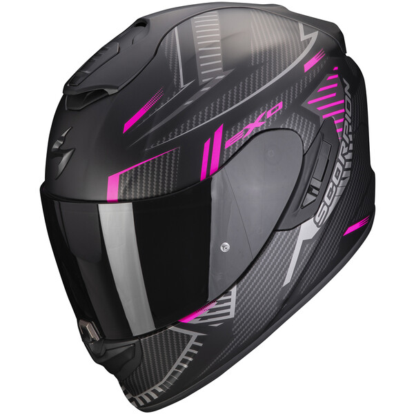 Scorpion - Casque Exo-1400 Evo Air Shell Noir Mat / Rose