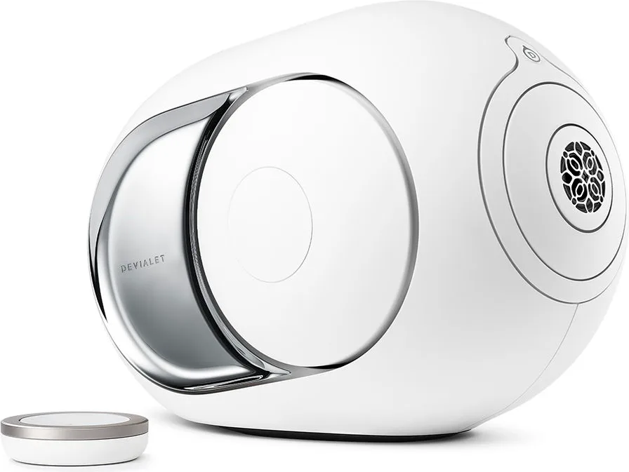 Devialet Phantom I 103 dB Chrome   Treepod Blanc mat Enceintes connectées