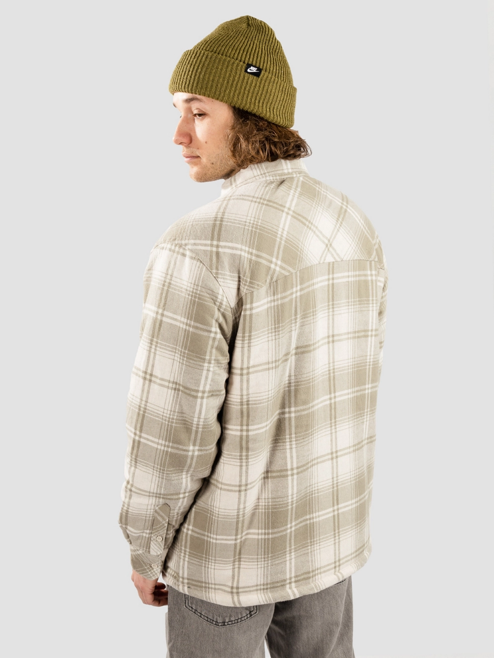 Dravus Sherpa Flannel Shirt light beige