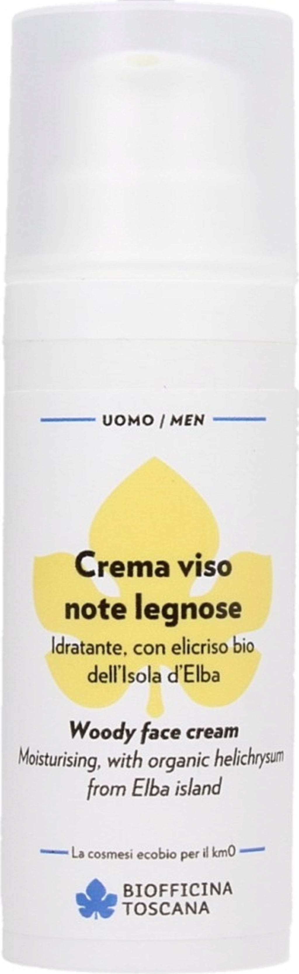 Biofficina Toscana  uomo Gesichtscreme, Holziger Duft (50 ml)