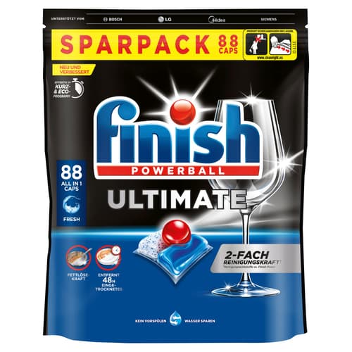 Finish Ultimate Fresh Spülmaschinen Caps, Sparpack