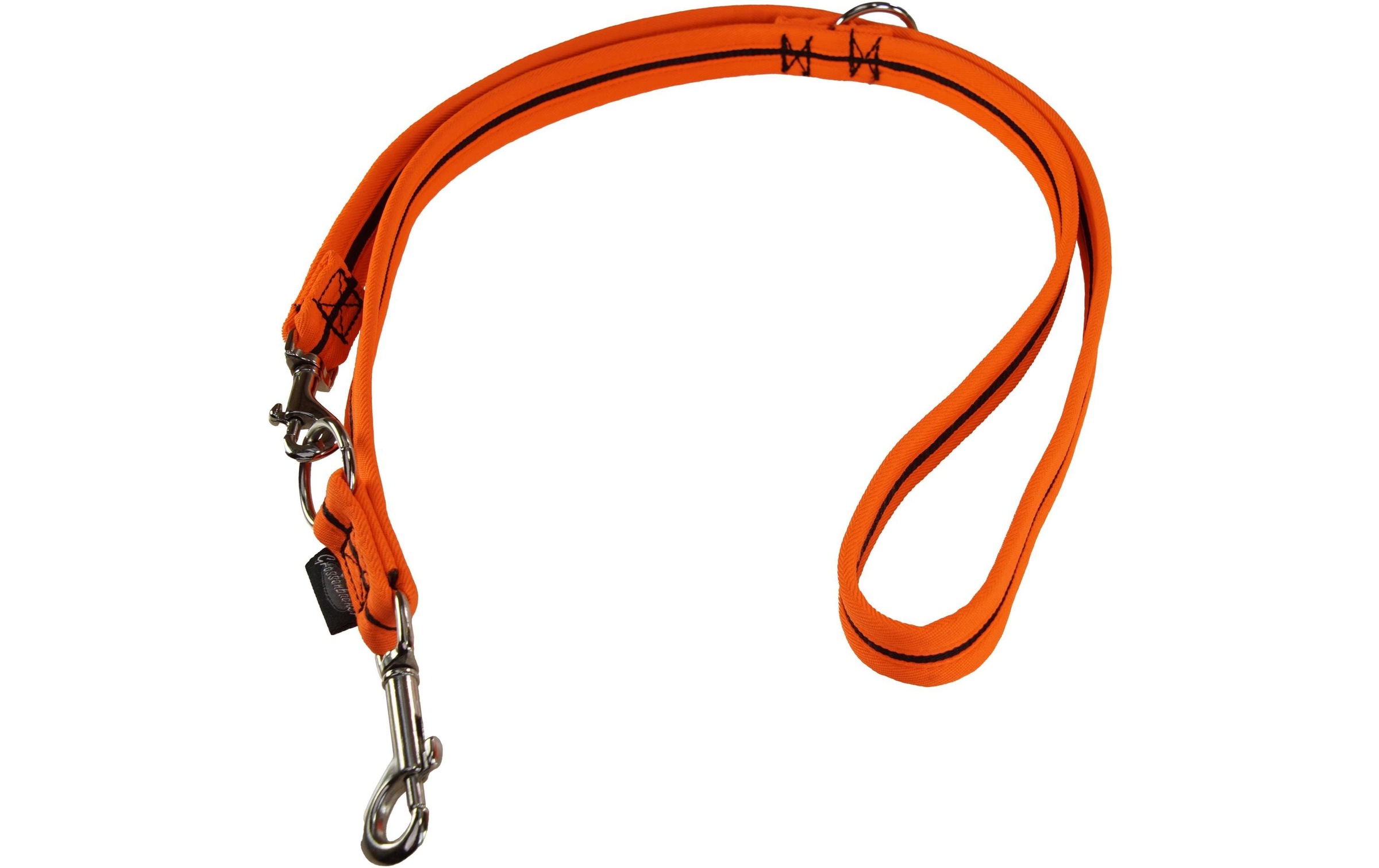 Hundeleine »180 cm, 20 mm, Schwarz/Orange«