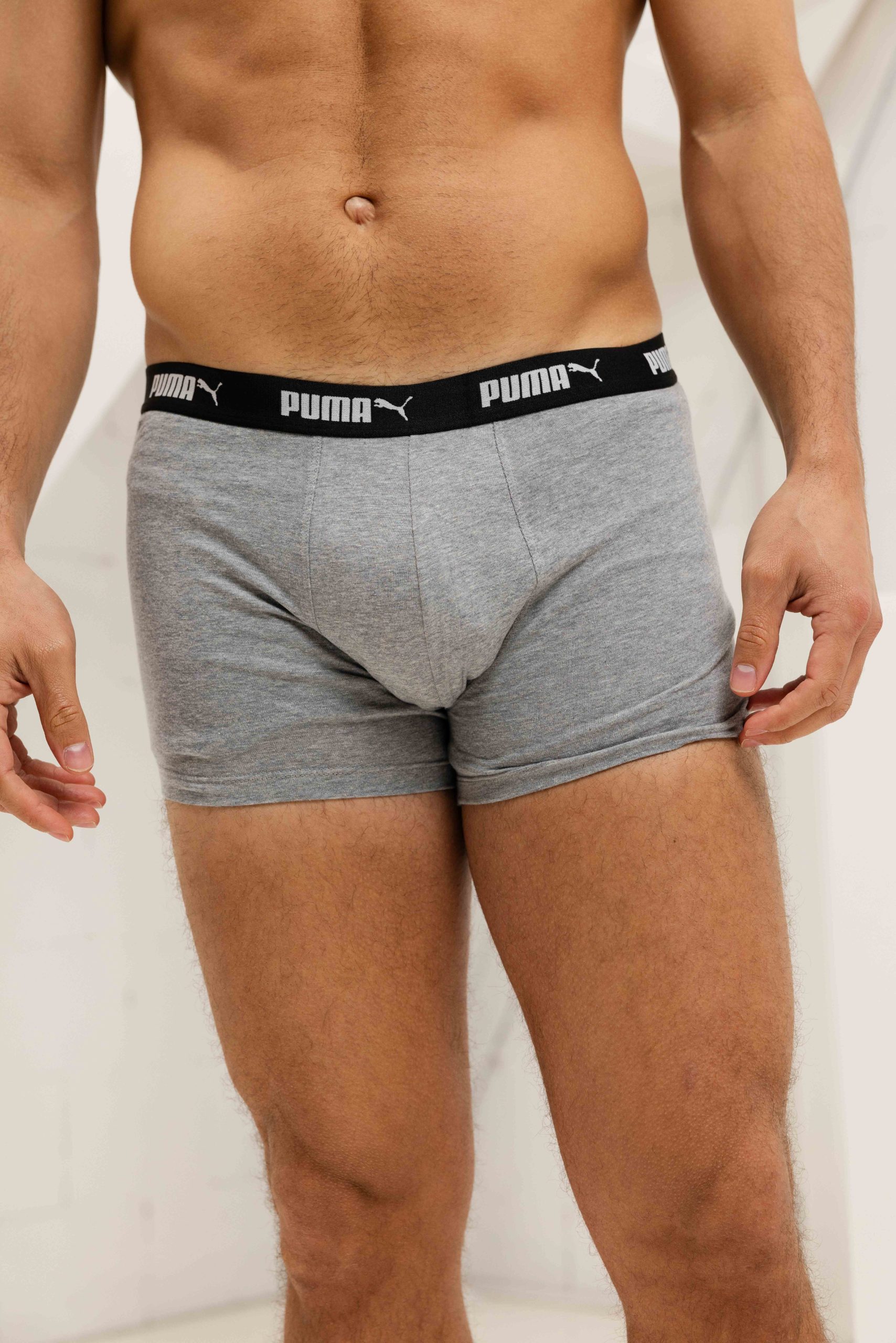Puma Promo Printed Boxershort Heren 4-Pack Zwart Combi