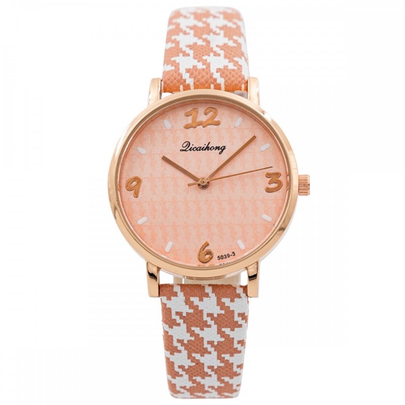 Montre Femme CHTIME bracelet Cuir Rose