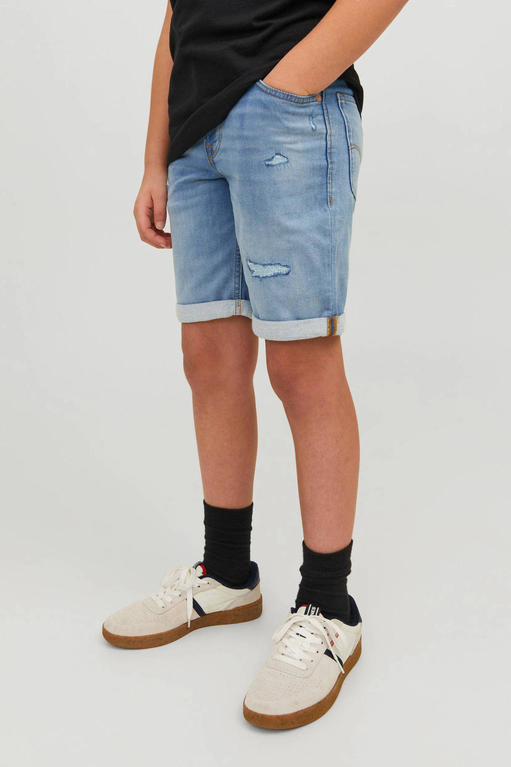 JACK & JONES denim short JJIRICK blue denim