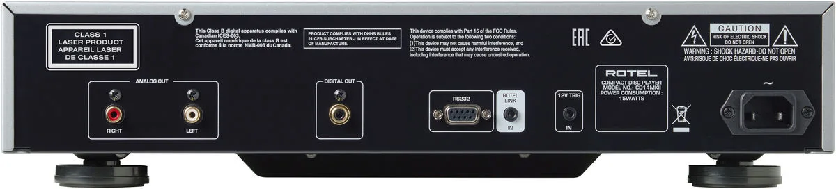 Rotel CD-14 MK2 Silver Lecteurs CD