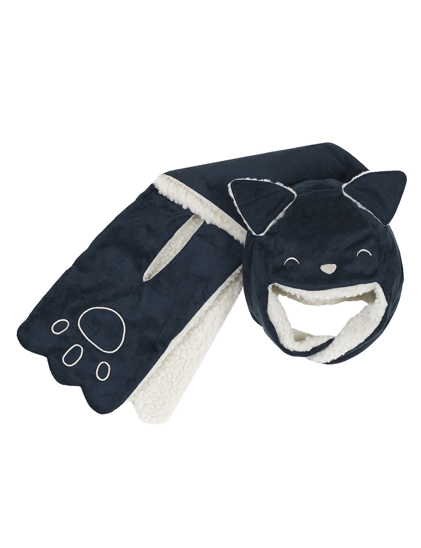 Baby Set Hat and Scarf Blue