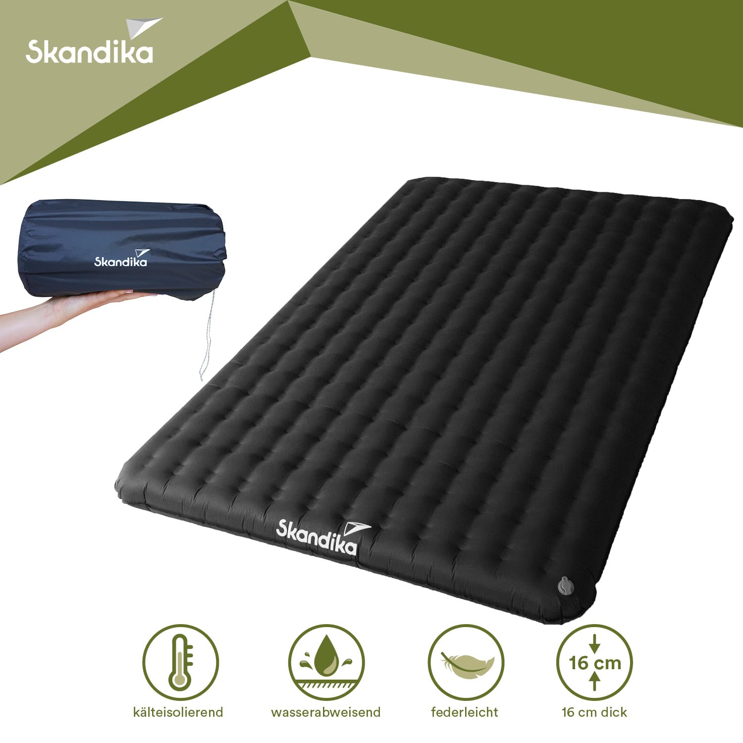 Skandika Elite Air Double opblaasbare slaapmat