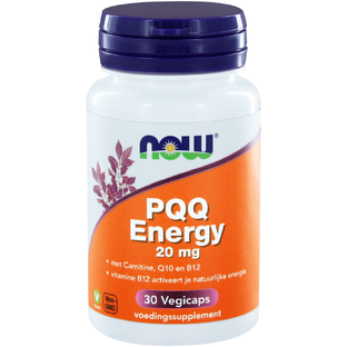 NOW PQQ Energy 20mg Capsules 30CP