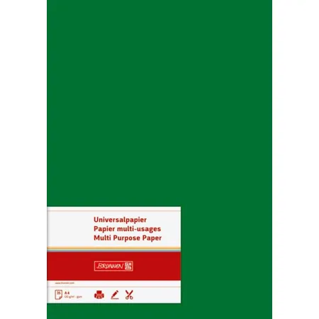 BRUNNEN Briefbogen Universalpapier A4, 120g/m², 35 Blatt, dunkelgrün