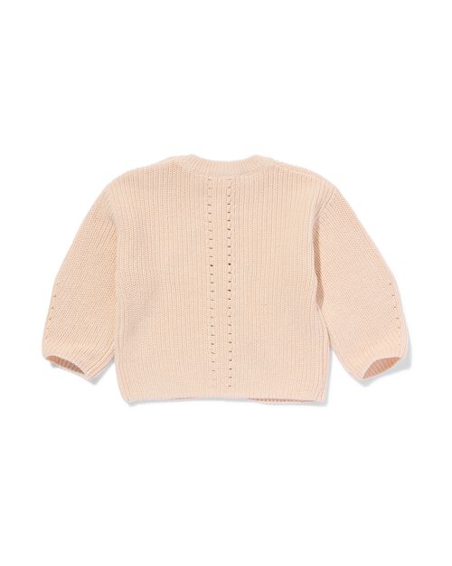 pull bébé en maille écru