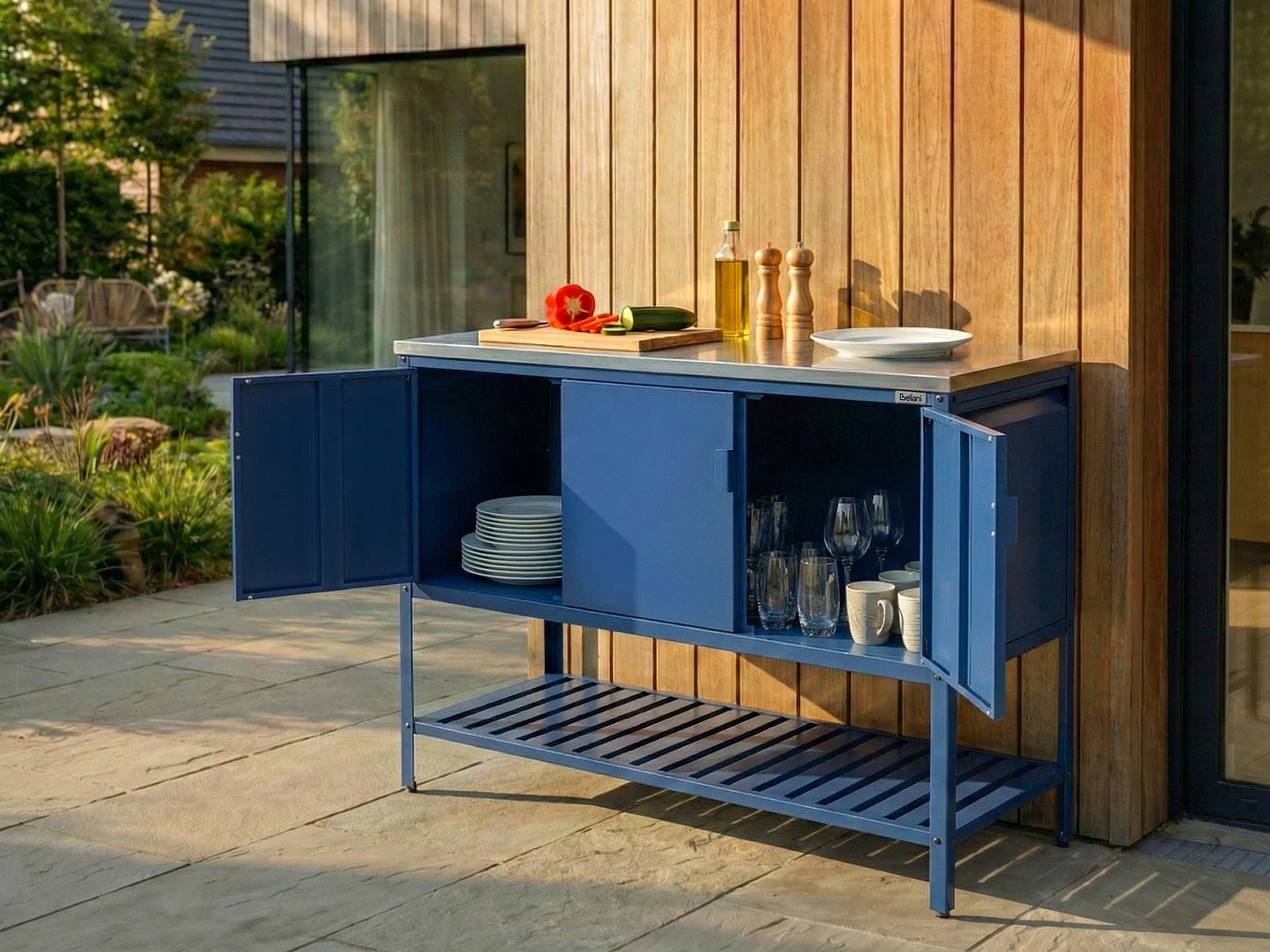 Tuin keukenkast MAENZA Metaal Blauw