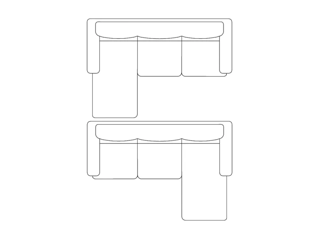 Canapé sectionnel à 3 places cuir synthétique blanc