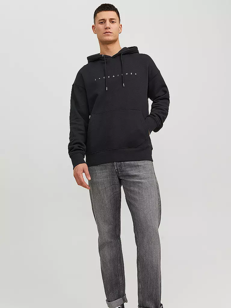 JACK & JONES Kapuzensweater - Hoodie JJESTAR schwarz