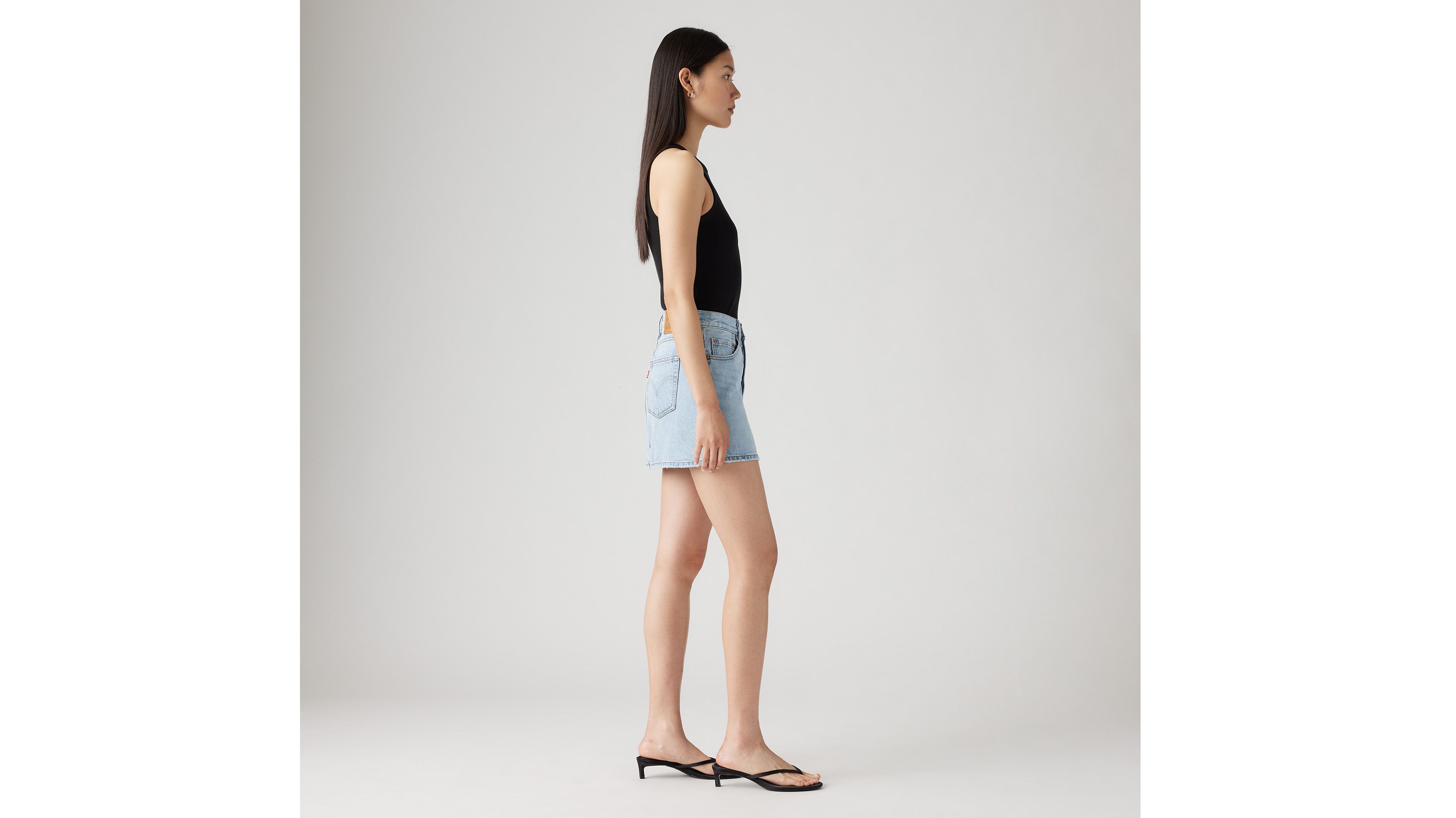 Jupe Icon - Light Indigo Worn In - Bleu