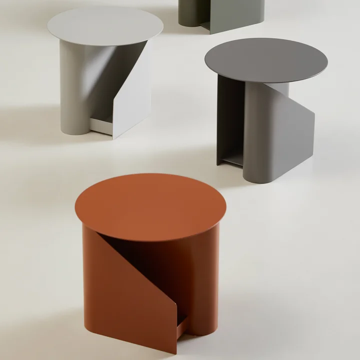 Woud - Sentrum Beistelltisch, Ø 40 x H 36 cm, warm grey