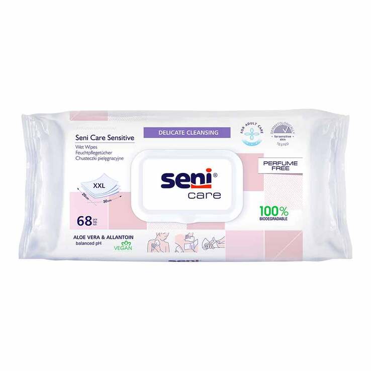 Seni® care sensitive Feuchtpflegetücher, 68 St