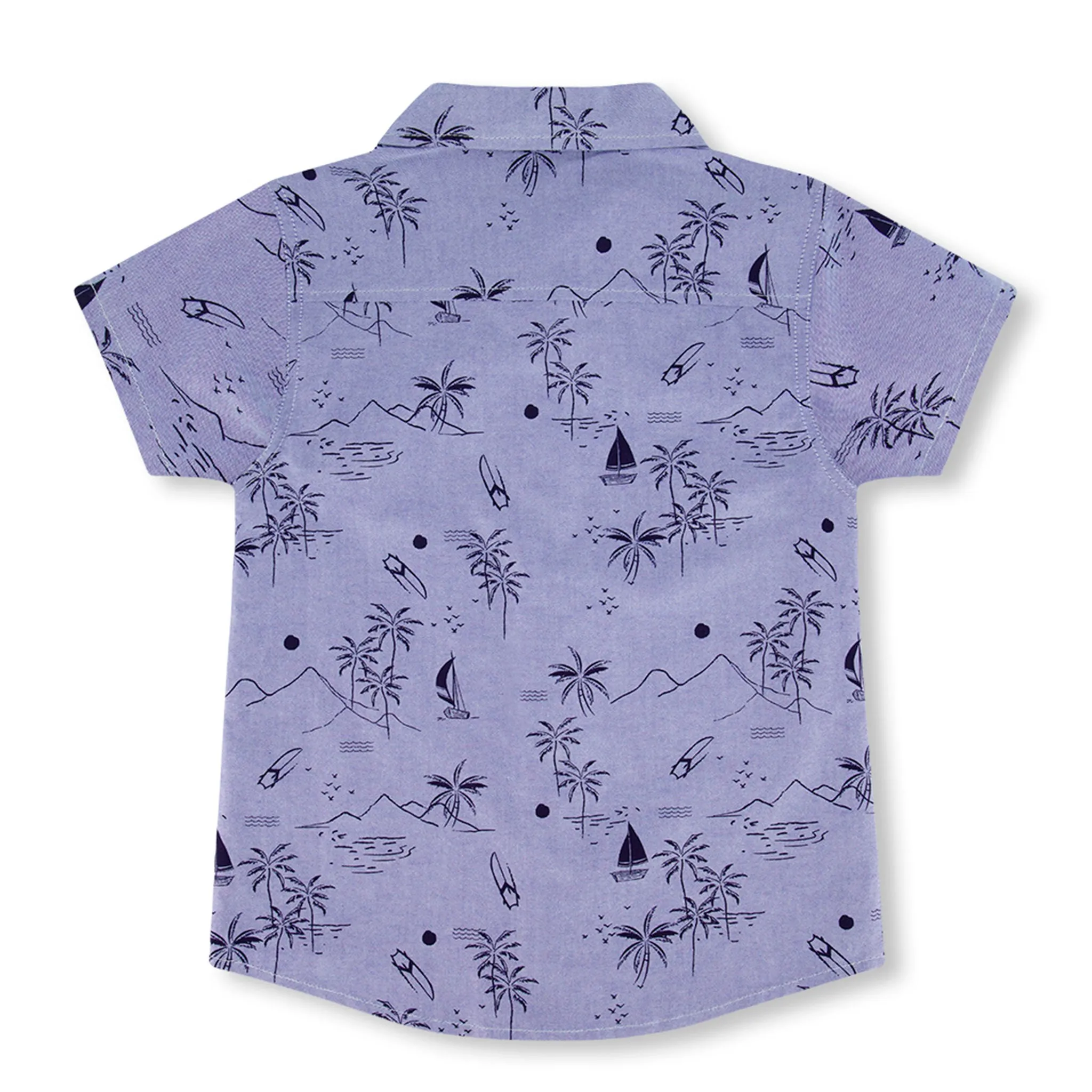 Deux par Deux Chemise Imprimé Plage BOYS 3-6ans