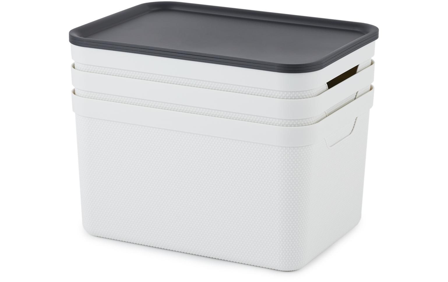 ROTHO Aufbewahrungsbox »3er-Set weiss A4 JIVE«