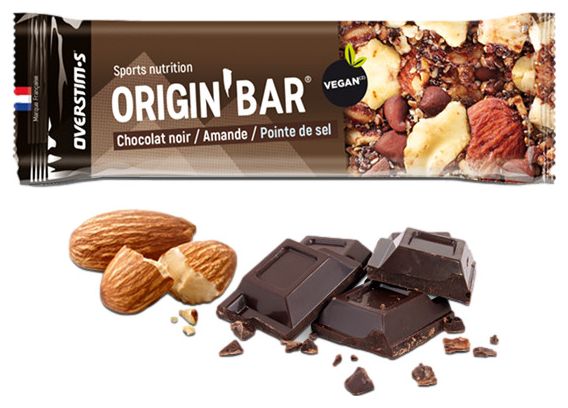 Barre énergétique Overstims Origin'Bar Chocolat/Amande - 40g