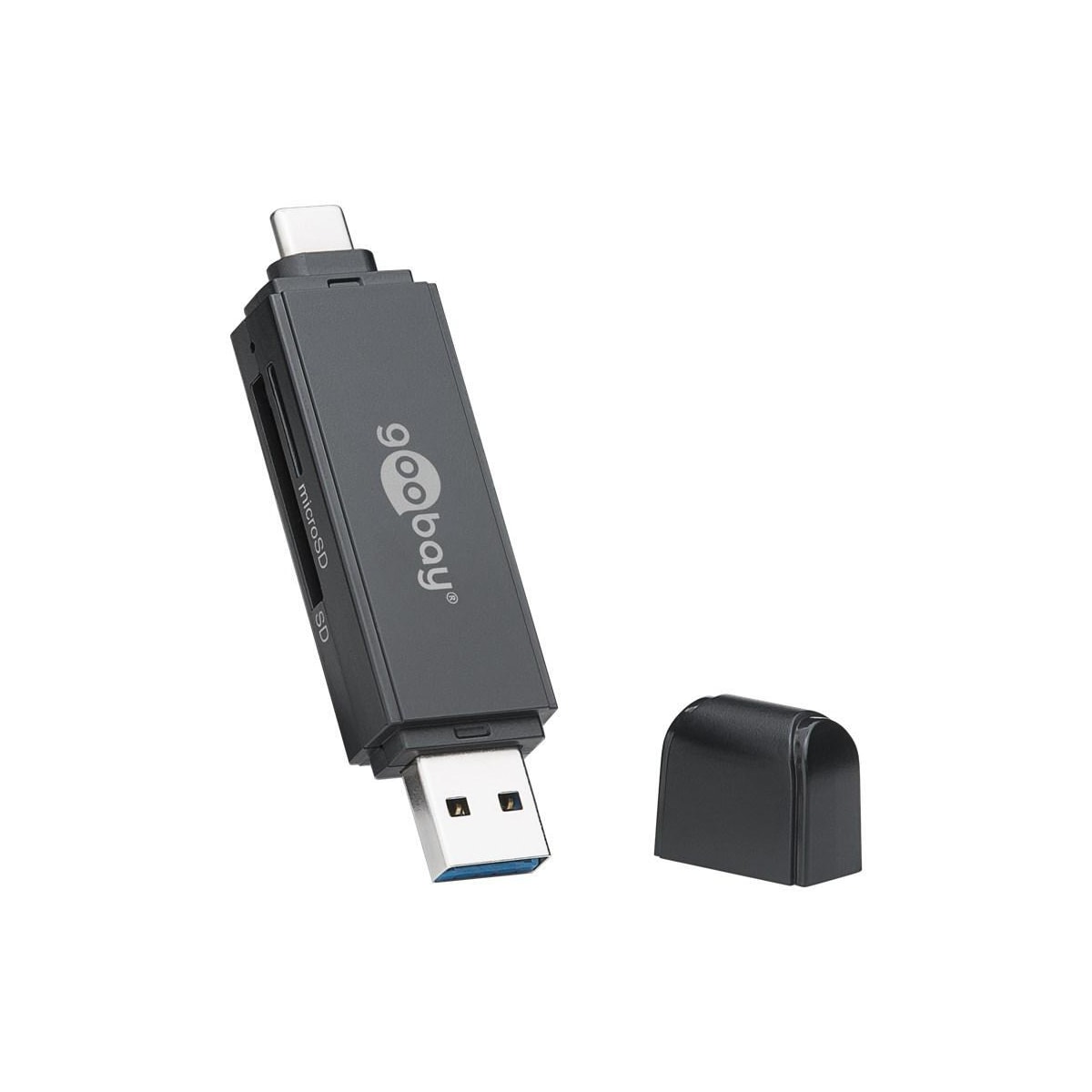 Goobay USB 3.0 - USB-C ™ 2-i-1 kortleser
