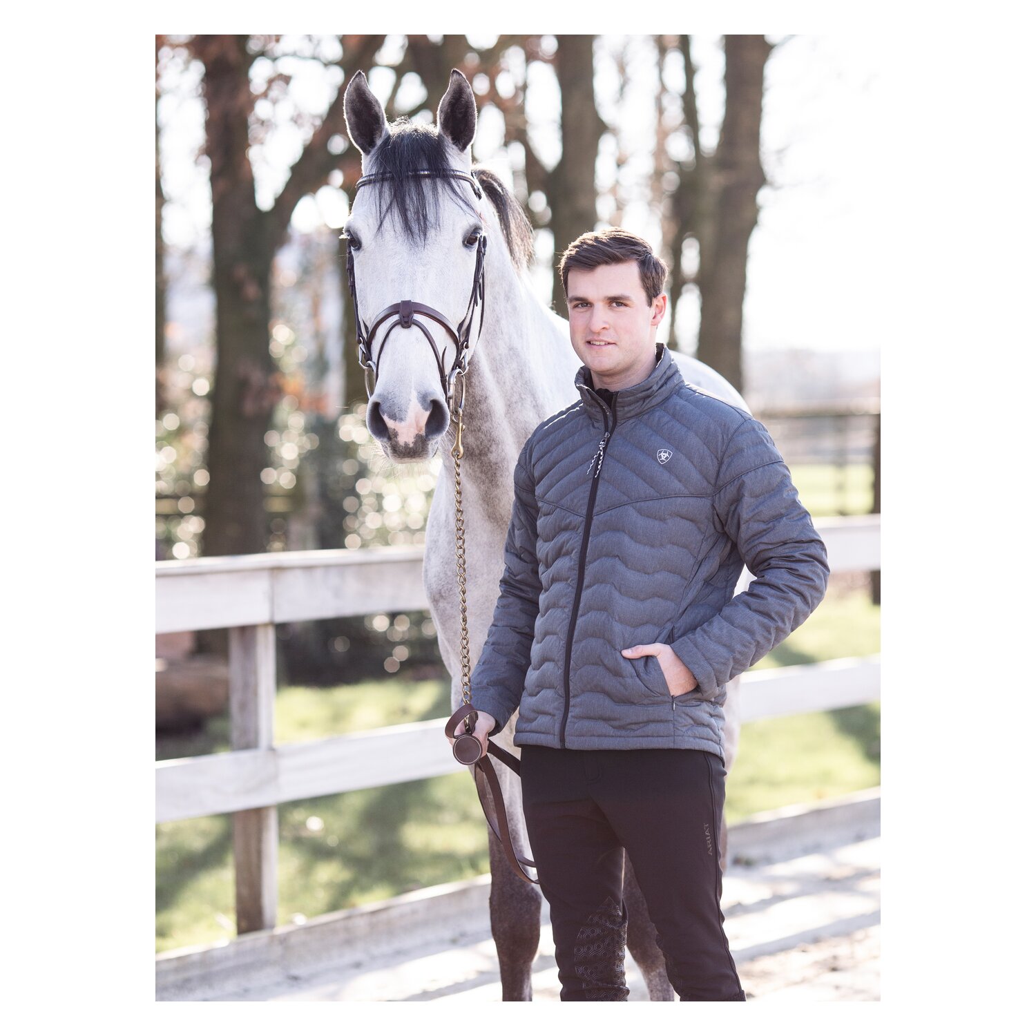 ARIAT Herren-Daunenjacke Ideal Down - charcoal