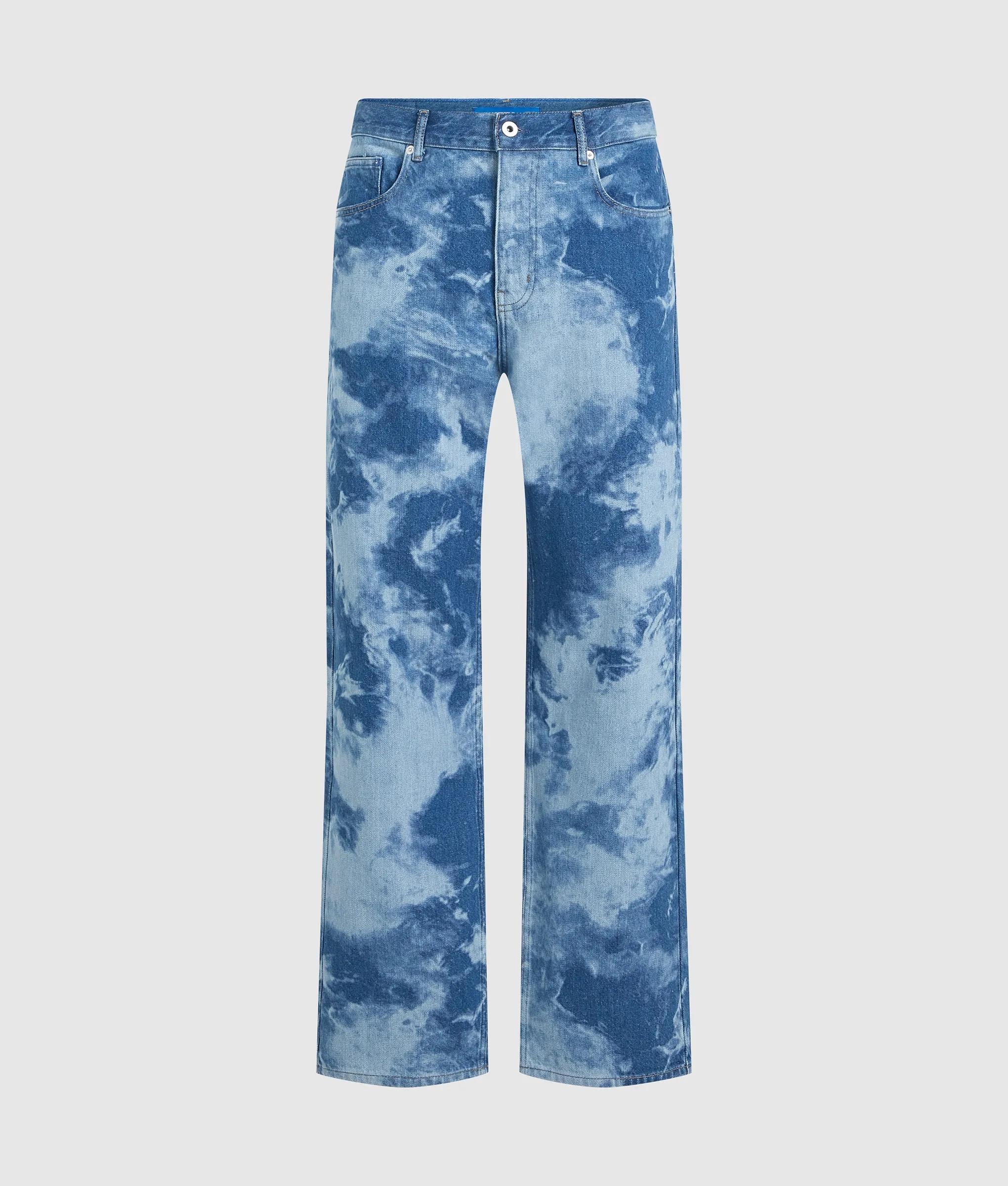 Relaxte gebleekte jeans