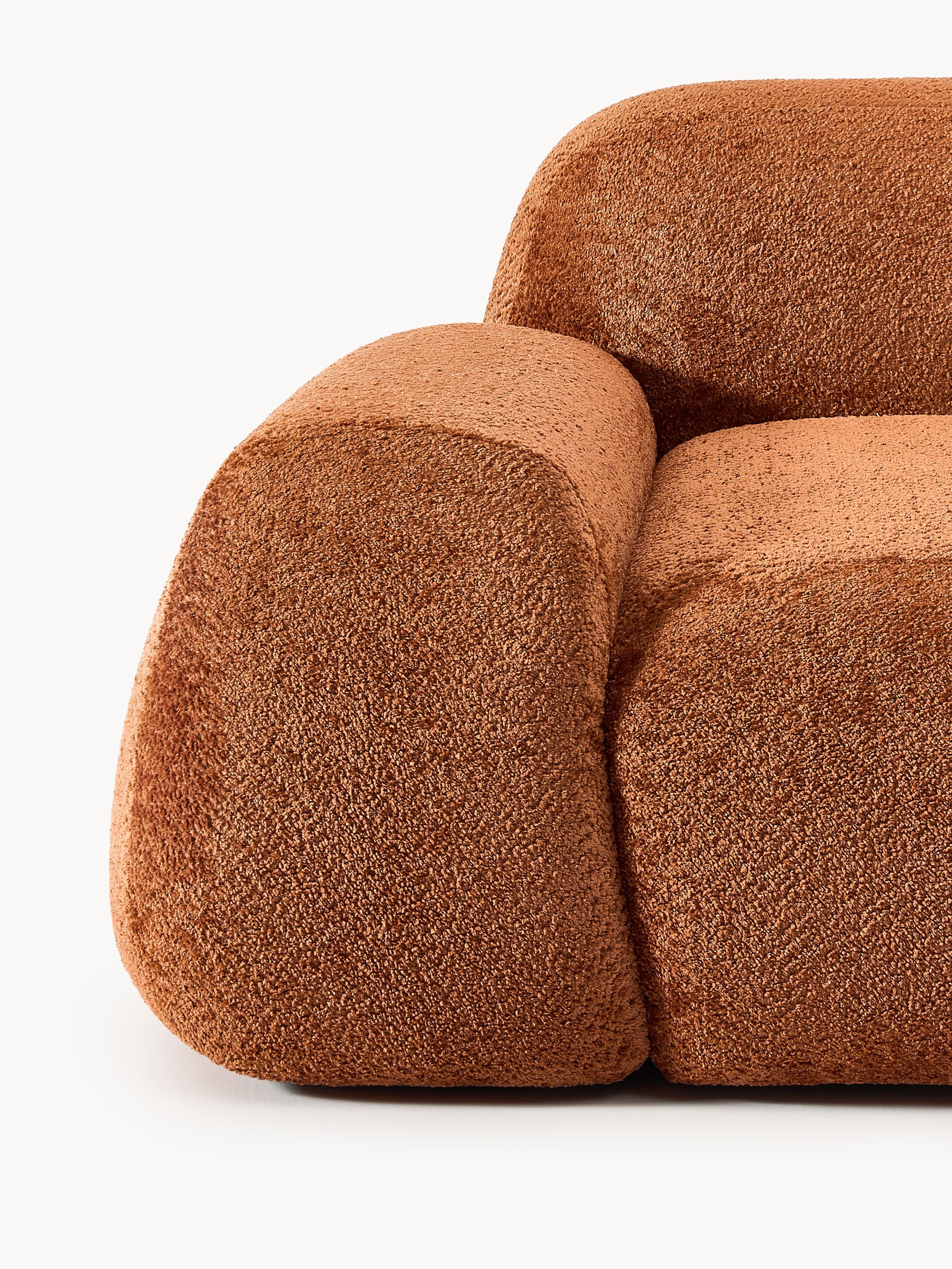 Modulaire bank Wolke (3-zits) van teddy-bouclé