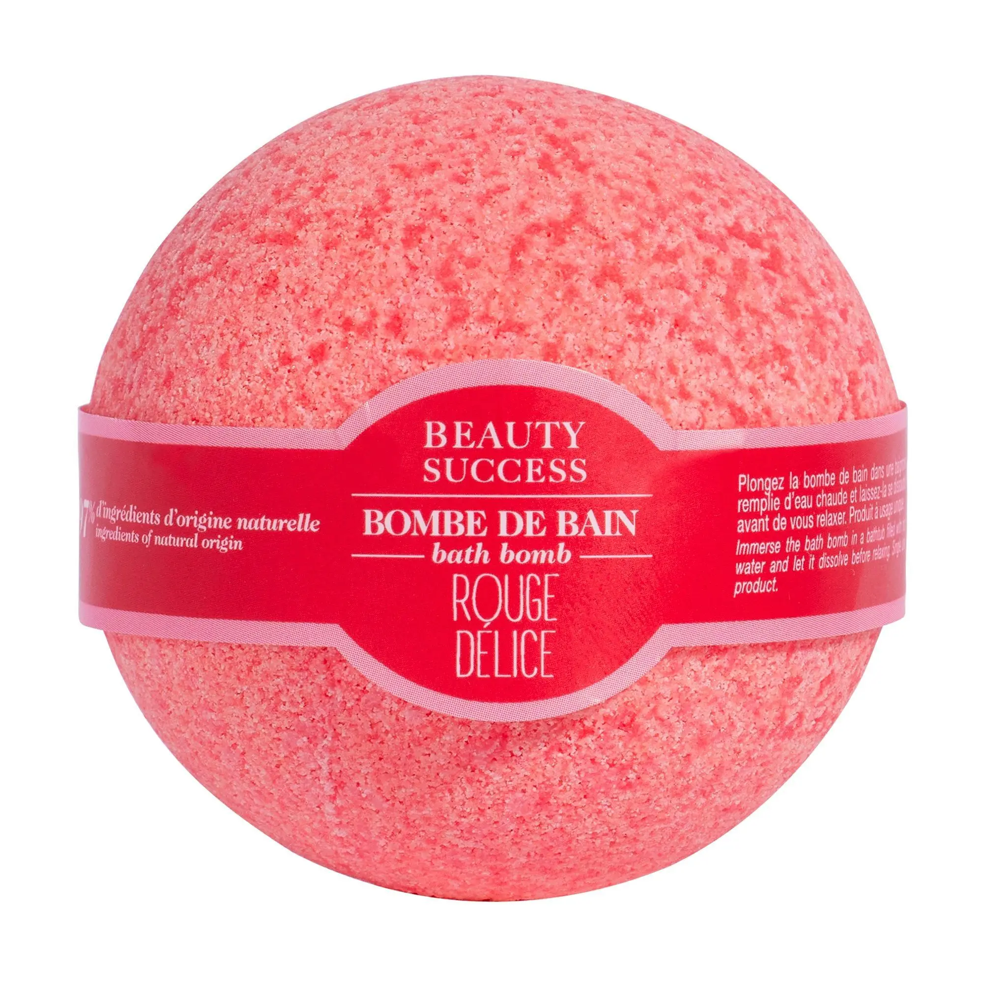 Beauty Success - Rouge Délice Bombe de bain- Sels, perles et cubes de bain