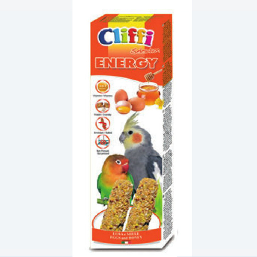 BARRAS CLIFFI PARA CALOPSITAS E AGAPORNIOS (ENERGIA 2 UNIDADES (150 GR))