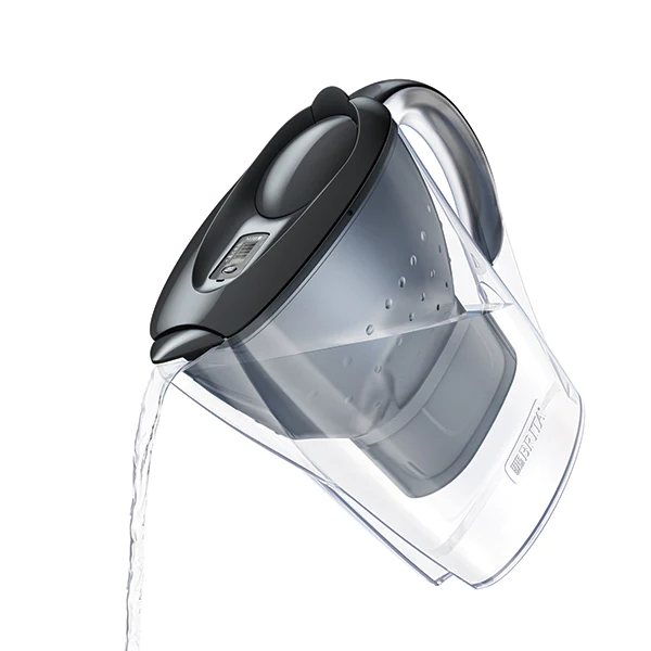 Carafe Marella graphite 2,4 L et une cartouche Nouvelle Formule Brita