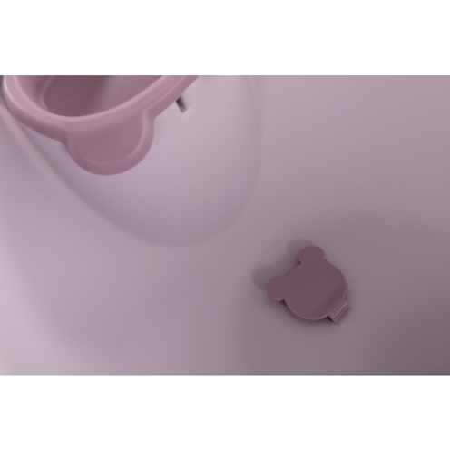 Baignoire ourson sage rose pastel + Support baignoire ourson - BOJUNGLE