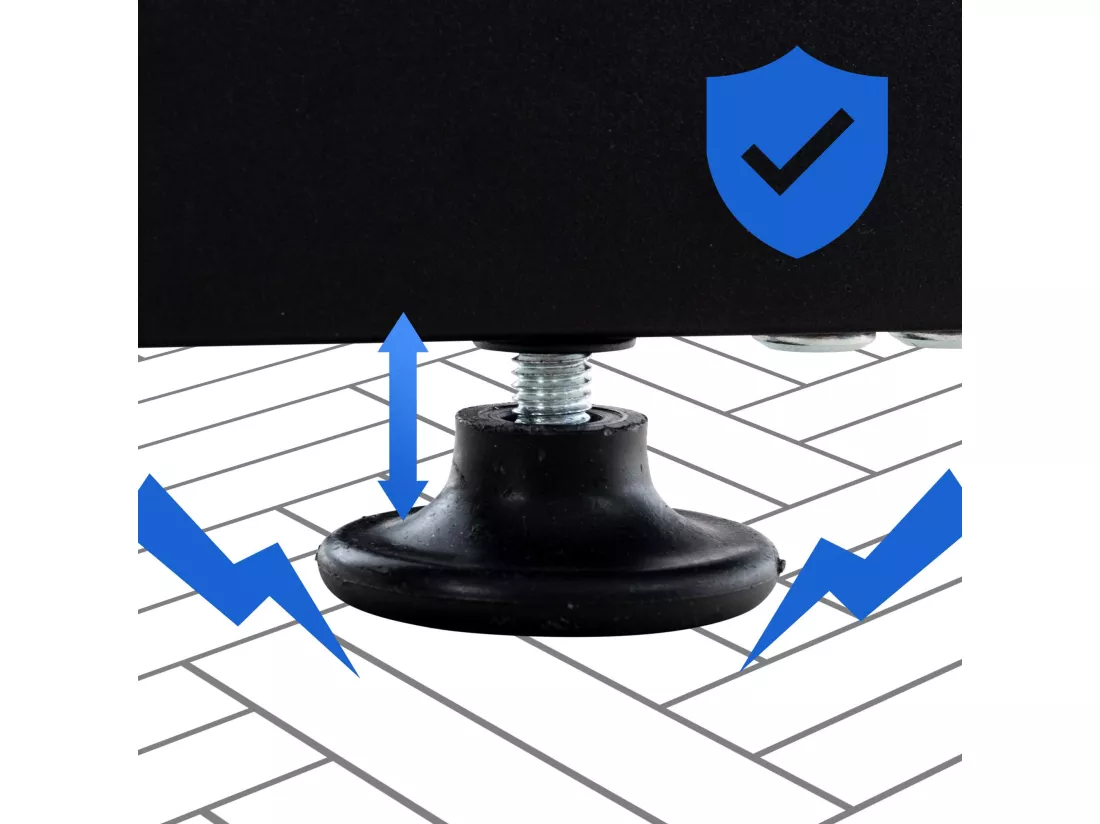 Etagère bois de cheminée - Métal - 40 x 25 x 100cm - Noir - Keri V2