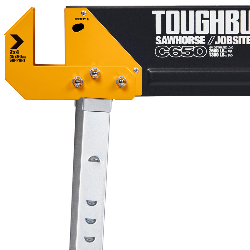 Toughbuilt C650 opvouwbare schragen 1000kg