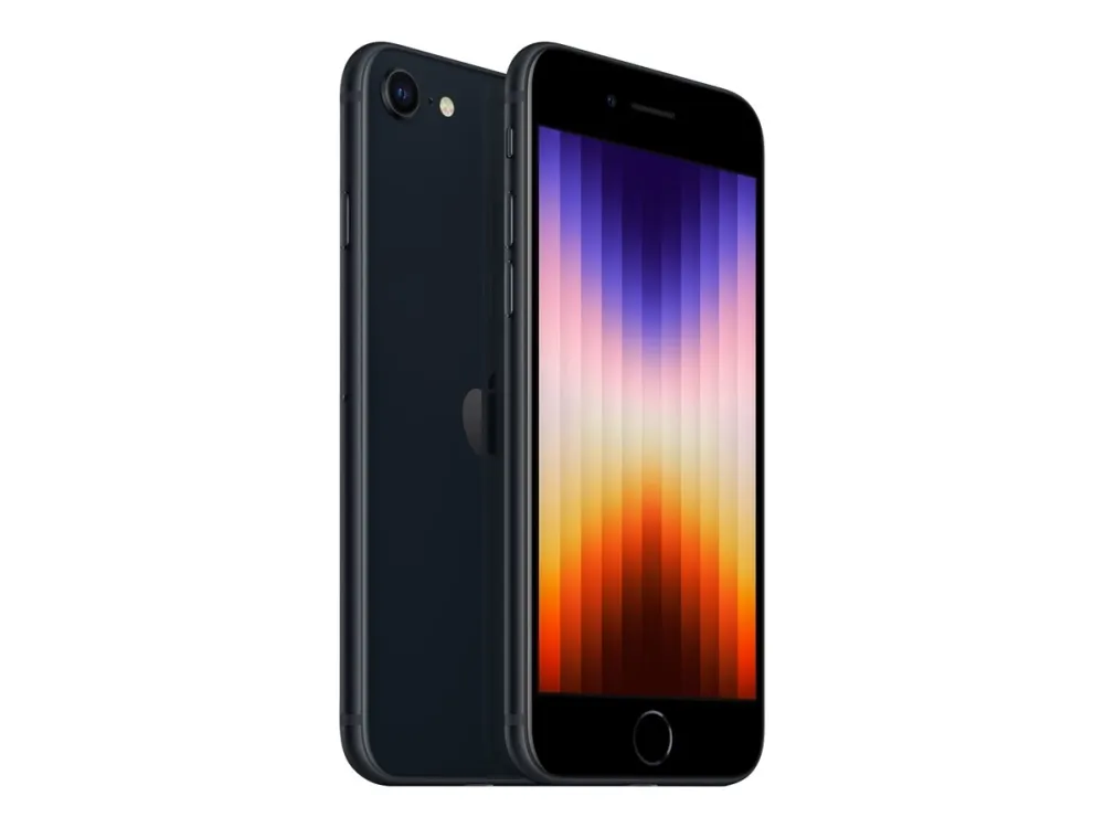 Apple iPhone SE (2022) 128GB Midnight Grade A i meget god stand - Refurbished
