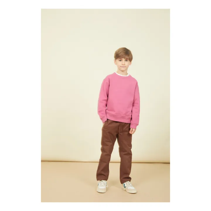 SMALLABLE BASICS Pantalon Elastiqué à la Taille Garçon Denim | Marron