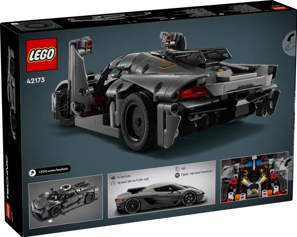 LEGO Technic 42173 Koenigsegg Jesko Absolut-hyperbil – grå