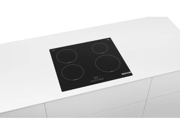 Bosch Serie | 4 PIE611BB5E - Induktions kogeplade - 4 plader - Niche - bredde: 56 cm - dybde: 49 cm - rammeløs - sort