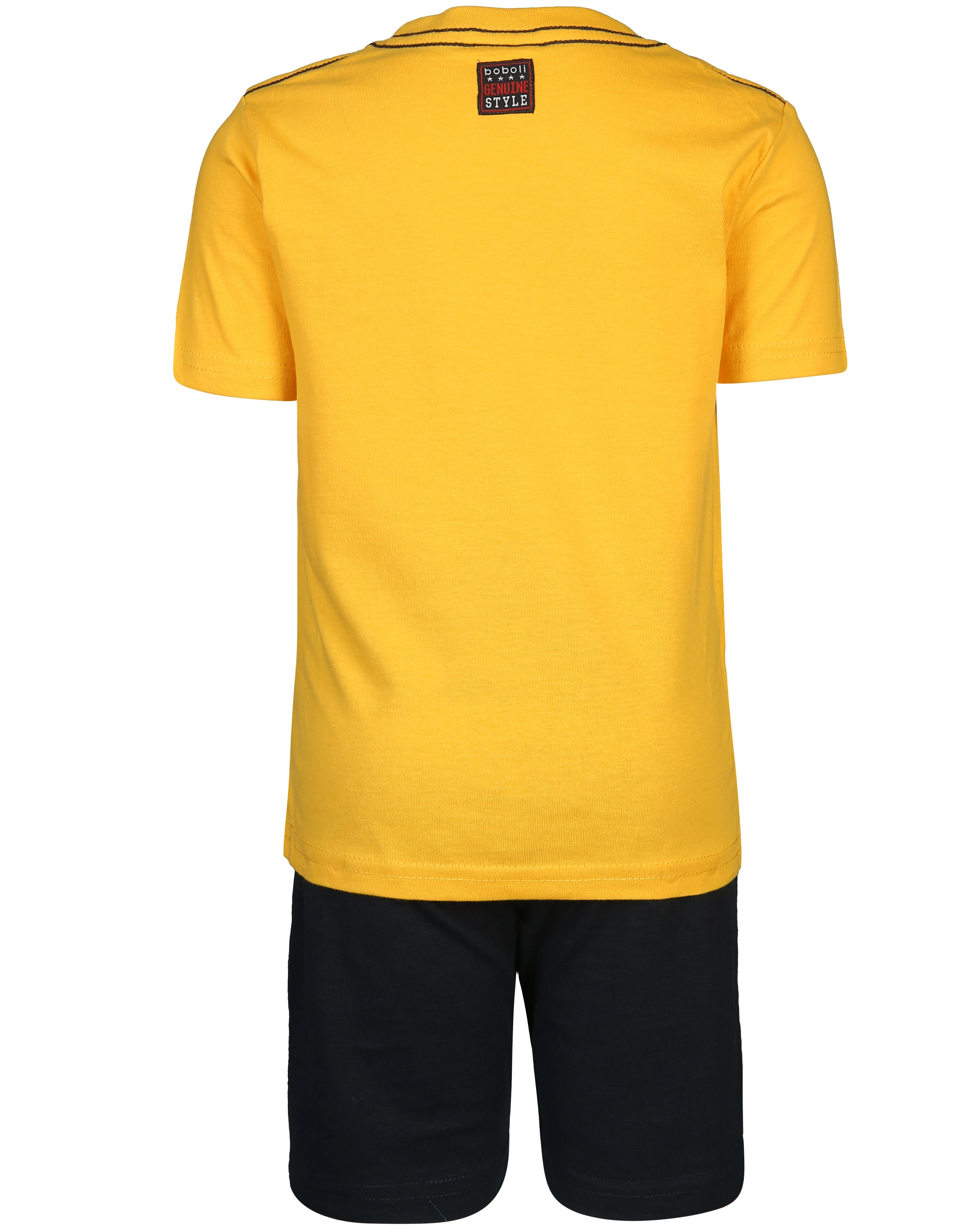 T-Shirt OCEAN mit Shorts in gelb/marine