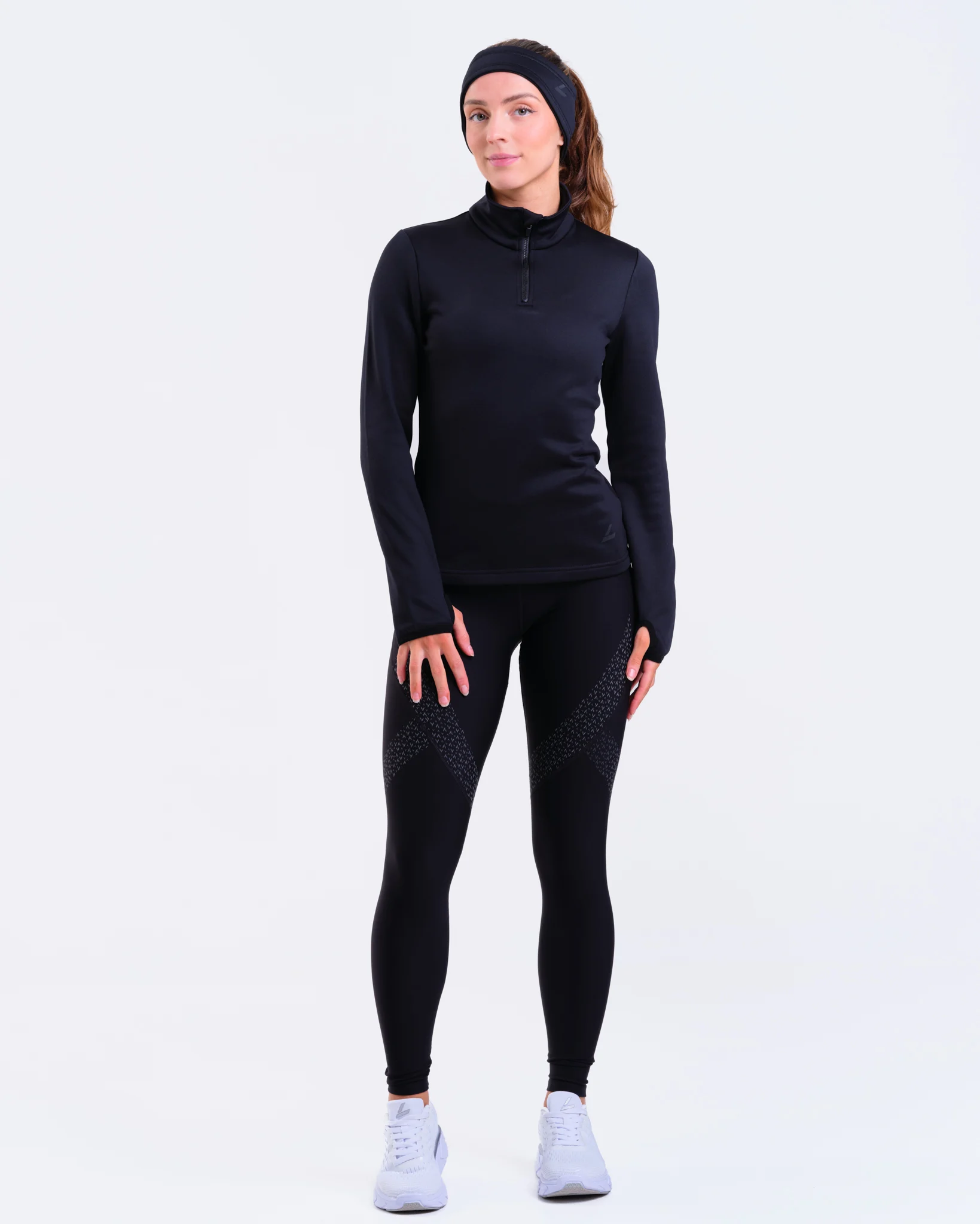 LEVITY Conquer Winter Pocket Tights Black Reflective