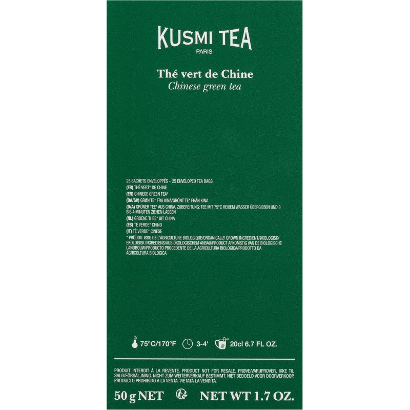 Thé vert de Chine Bio Kusmi Tea - Boîte de 25  sachets