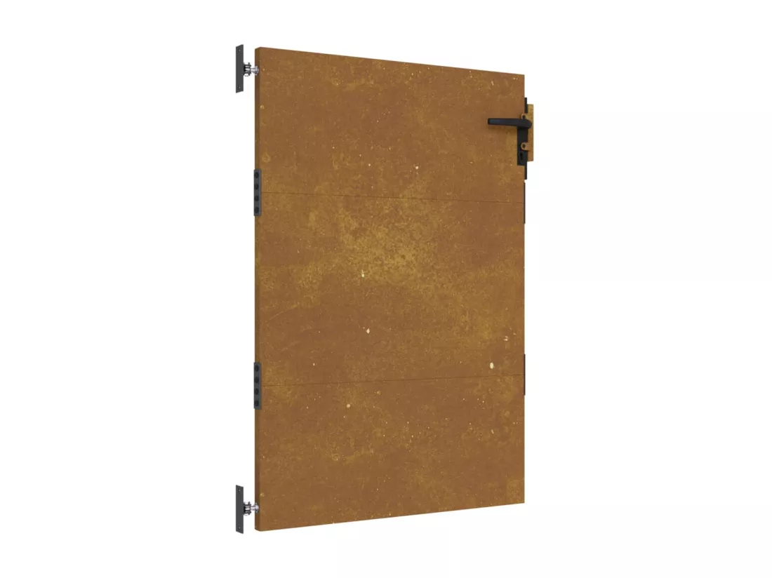 Portail de jardin 85x150 acier corten