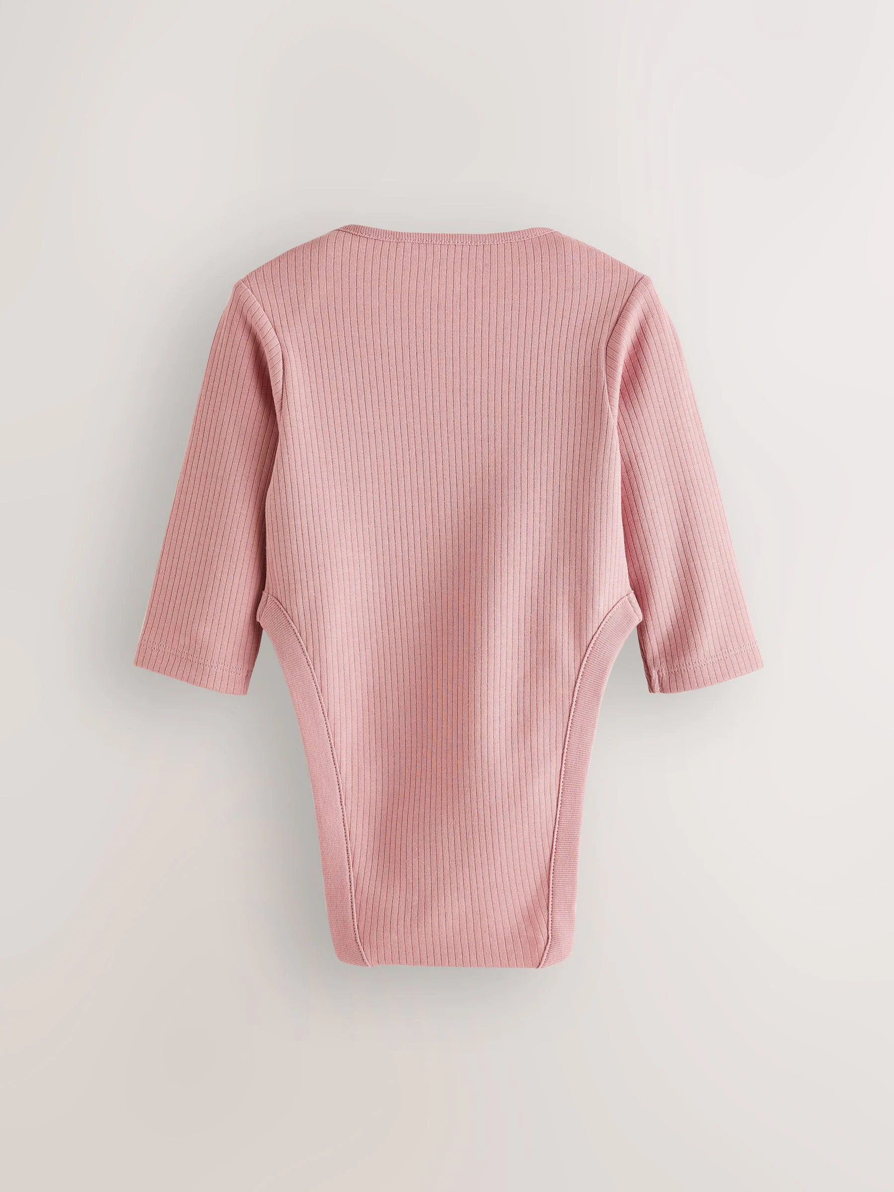 Roze - 3 Pack Hip Dysplasia Long Sleeve Baby Bodysuits
